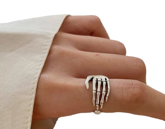 Unique Skeleton Hand adjustable Ring