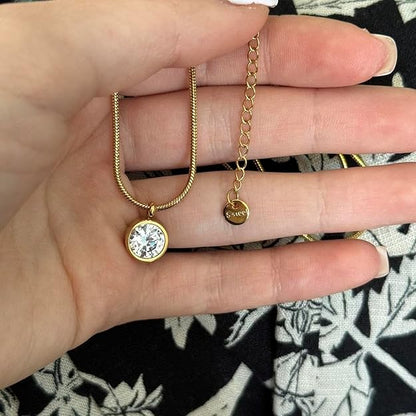 Bauble Cluster Diamond pendant Necklace