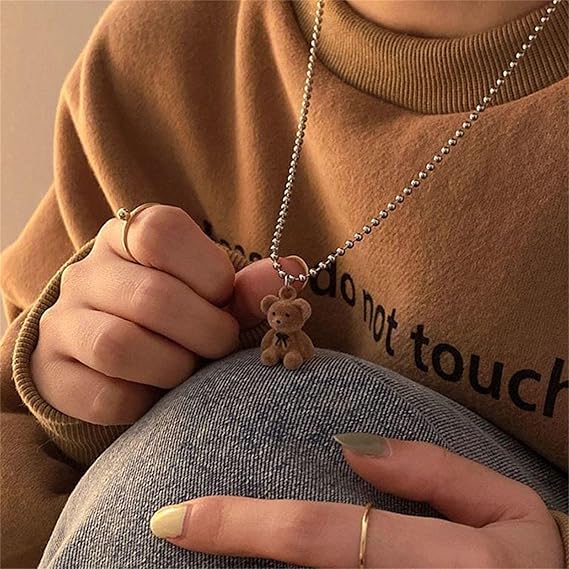 Cute Bear Necklace - Bear Women Necklace