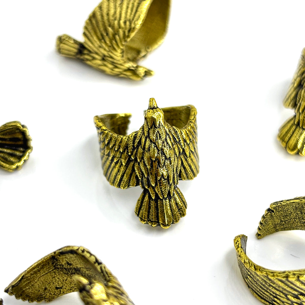 SKY RAPTOR ADJUSTABLE RING (Golden)